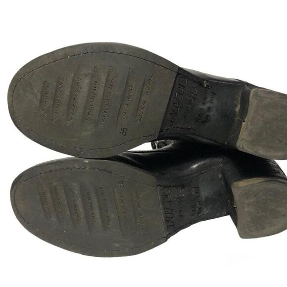 Officine Creative Italian Leather Lace-up Black Ankle Boot sz US 8 / EU 38 - Picture 5 of 5